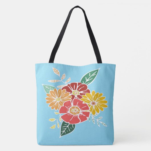 Flower Power #9 Tote Bag (Achterkant)