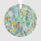 Flower Power Acryl Ornament (achterkant)