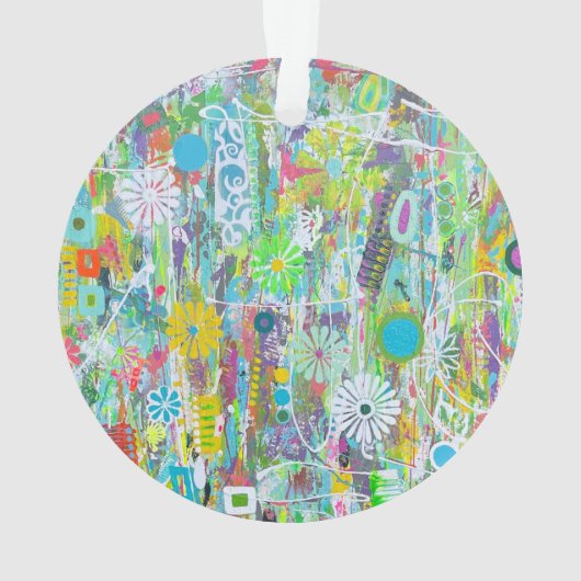 Flower Power Acryl Ornament (achterkant)