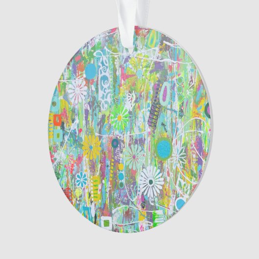 Flower Power Acryl Ornament (voorkant)