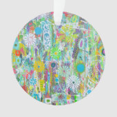 Flower Power Acryl Ornament (voorkant)