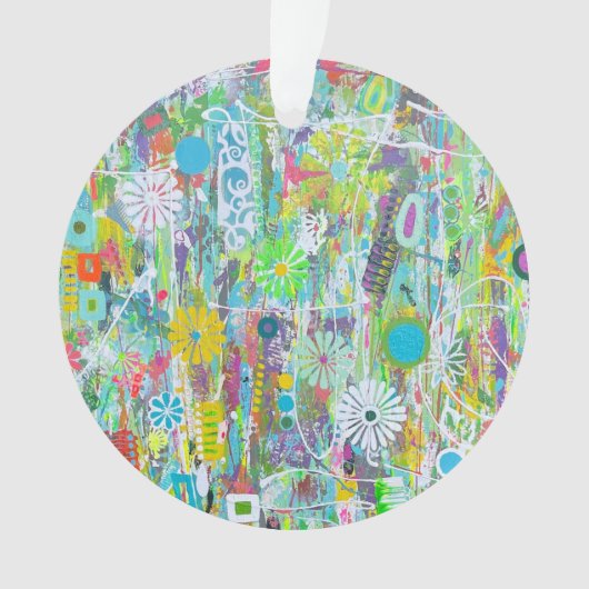 Flower Power Acryl Ornament (voorkant)