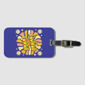 Flower Power Bagagelabel (Voorkant (horizontaal))