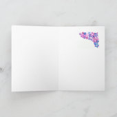 'Flower Power' Bedankt voor de hulp Wenskaart (Binnen)