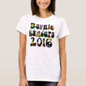 Flower Power Bernie Sanders 2016 T-shirt (Voorkant)
