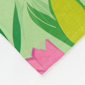 Flower Power Blossoms naadloos patroon 8 Fleece Deken (Hoek)