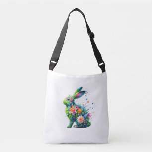 Flower Power Bunny konijnenzak Crossbody Tas