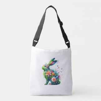 Flower Power Bunny konijnenzak Crossbody Tas