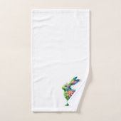 Flower Power Bunny Rabbit Handdoek (Handdoek)