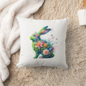 Flower Power Bunny Rabbit Kussen (Deken)