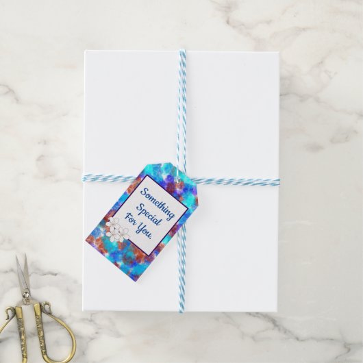 Flower Power Cadeaulabel (Met Touw)