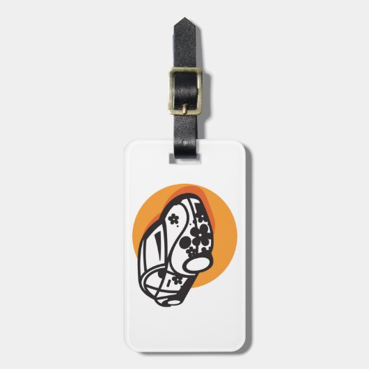 Flower Power Car Schattigee Hippie-stijl Bagagelabel (Voorkant verticaal)