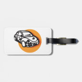 Flower Power Car Schattigee Hippie-stijl Bagagelabel (Achterkant horizontaal)