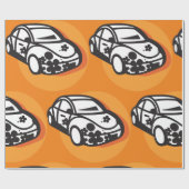Flower Power Car Schattigee Hippie-stijl Cadeaupapier (Vlak)