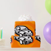 Flower Power Car Schattigee Hippie-stijl Cadeaupapier