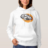 Flower Power Car Schattigee Hippie-stijl Hoodie (Voorkant)