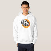 Flower Power Car Schattigee Hippie-stijl Hoodie (Voorkant volledig)