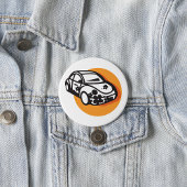 Flower Power Car Schattigee Hippie-stijl Ronde Button 7,6 Cm