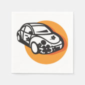 Flower Power Car Schattigee Hippie-stijl Servet (Voorkant)