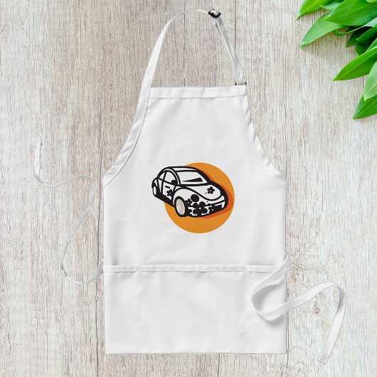 Flower Power Car Schattigee Hippie-stijl Standaard Schort