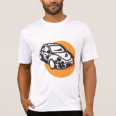 Flower Power Car Schattigee Hippie-stijl T-shirt (Voorkant)