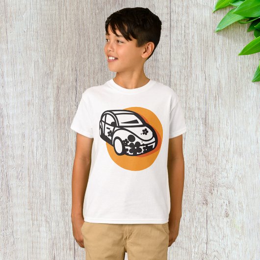 Flower Power Car Schattigee Hippie-stijl T-shirt