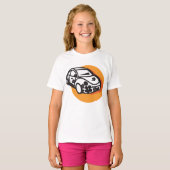Flower Power Car Schattigee Hippie-stijl T-shirt (Voorkant volledig)