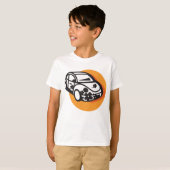 Flower Power Car Schattigee Hippie-stijl T-shirt (Voorkant volledig)