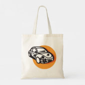 Flower Power Car Schattigee Hippie-stijl Tote Bag (Achterkant)