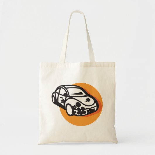 Flower Power Car Schattigee Hippie-stijl Tote Bag (Voorkant)
