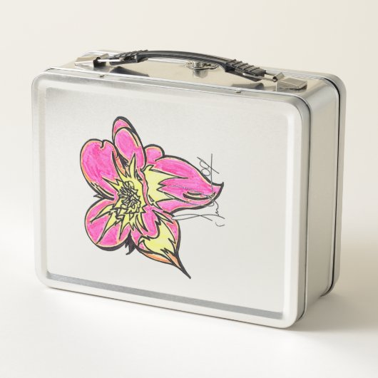 Flower Power Classic Metal Lunch Box  (Achterkant)