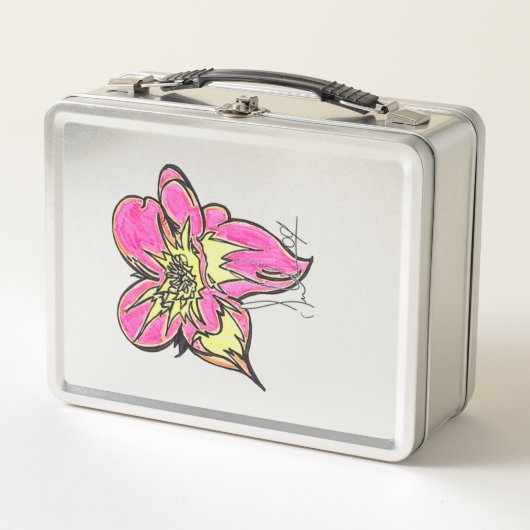 Flower Power Classic Metal Lunch Box  (Voorkant)