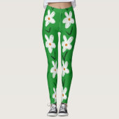 FLOWER POWER 'DAISY' YOGA PANTS LEGGINGS (Voorkant)