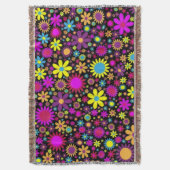 Flower Power Deken (Voorkant Verticaal)