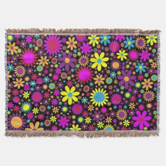 Flower Power Deken (Voorkant)