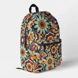 Flower Power Design-rugzak Bedrukte Rugzak