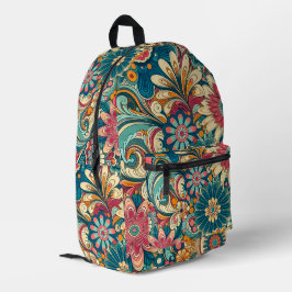 Flower Power Design-rugzak Bedrukte Rugzak