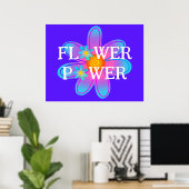 Flower Power Directe Download Poster (Thuiskantoor)