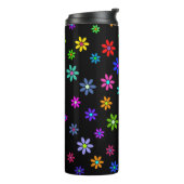 Flower Power Douche - gekleurd patroon 1 Thermosbeker (Gedraaid links)