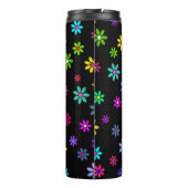 Flower Power Douche - gekleurd patroon 1 Thermosbeker (Achterkant)
