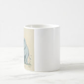 Flower Power Elephant: de tuinman van de Natuur Koffiemok (Center)