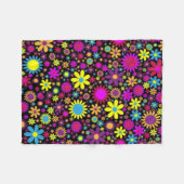 Flower Power Fleece Deken (Voorkant (Horizontaal))