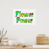Flower Power Flowers Poster (Keuken)