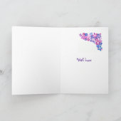 'Flower Power' Get Well Wenskaart aan te passen Kaart (Binnen)