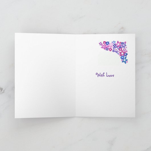 'Flower Power' Get Well Wenskaart aan te passen Kaart (Binnen)