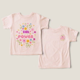 Flower Power "Girl Power" Peuter & Jeugd T-shirt