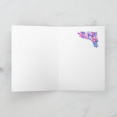 'Flower Power' Grootouders Dag Wenskaart Kaart (Binnen)