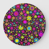 Flower Power Grote Klok (Voorkant)