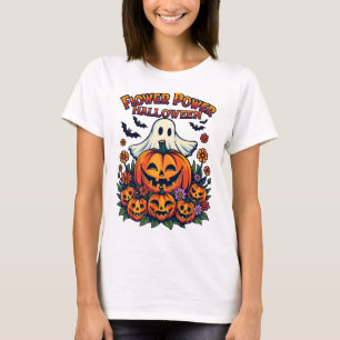 Flower Power Halloween T-shirt