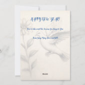 Flower Power Harmony:  vrede op aarde Feestdagenkaart (Achterkant)